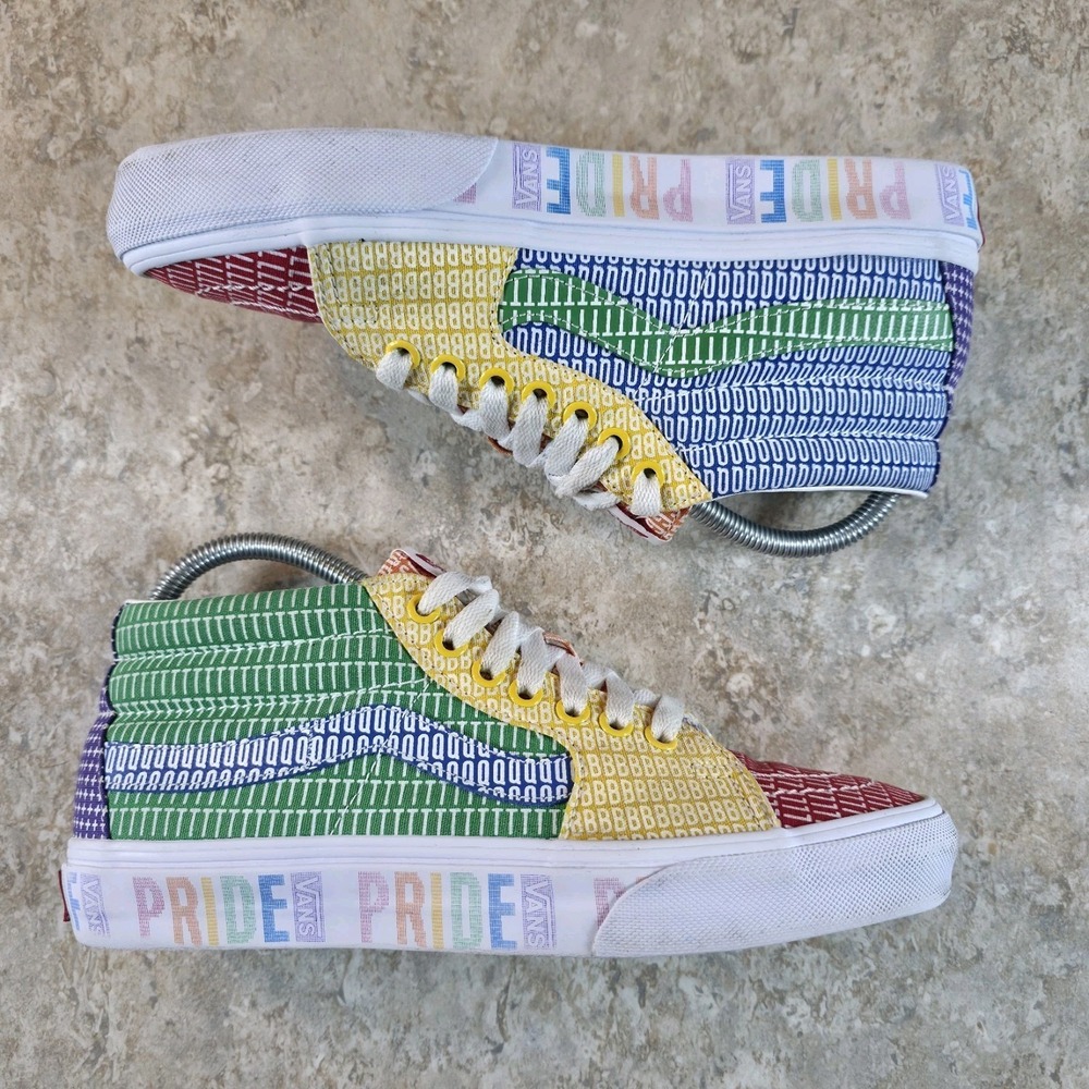 Vans SK8 Hi Pride Skateboarding Shoes Men's Size 6.5 / Womens Size 8 - Picture 3 of 9